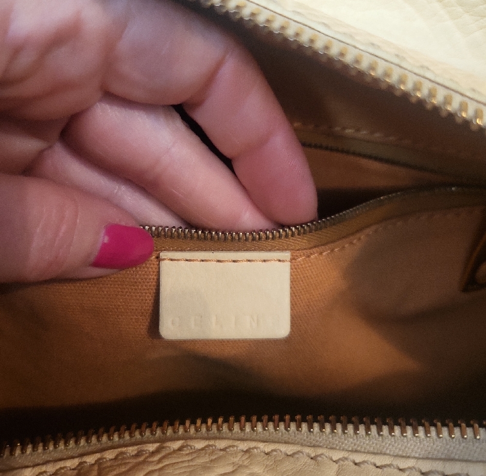 Celine GASO/36 Cream Manila Leather Bag/Tote With Dust Bag - Picture 7 of 11